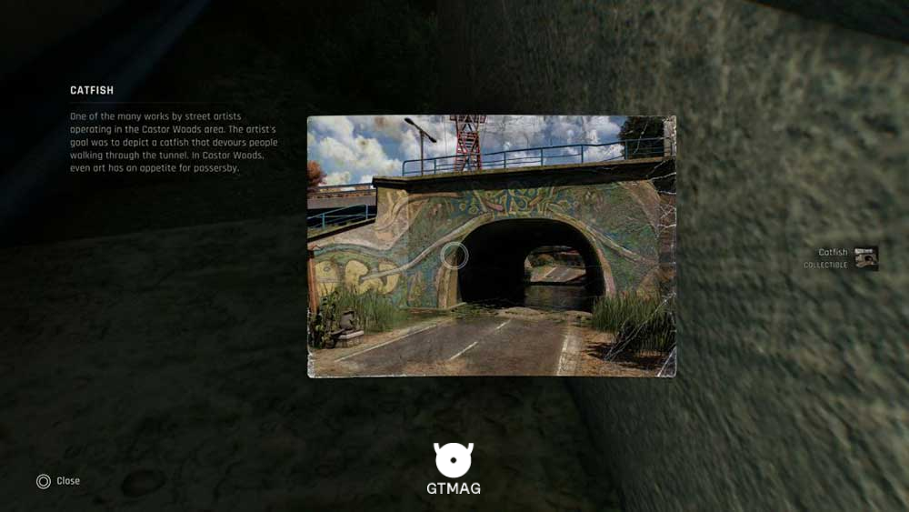 Mural شماره 1 &ndash; Catfish - تمام مکان&zwnj;های Mural در Dying Light: The Beast