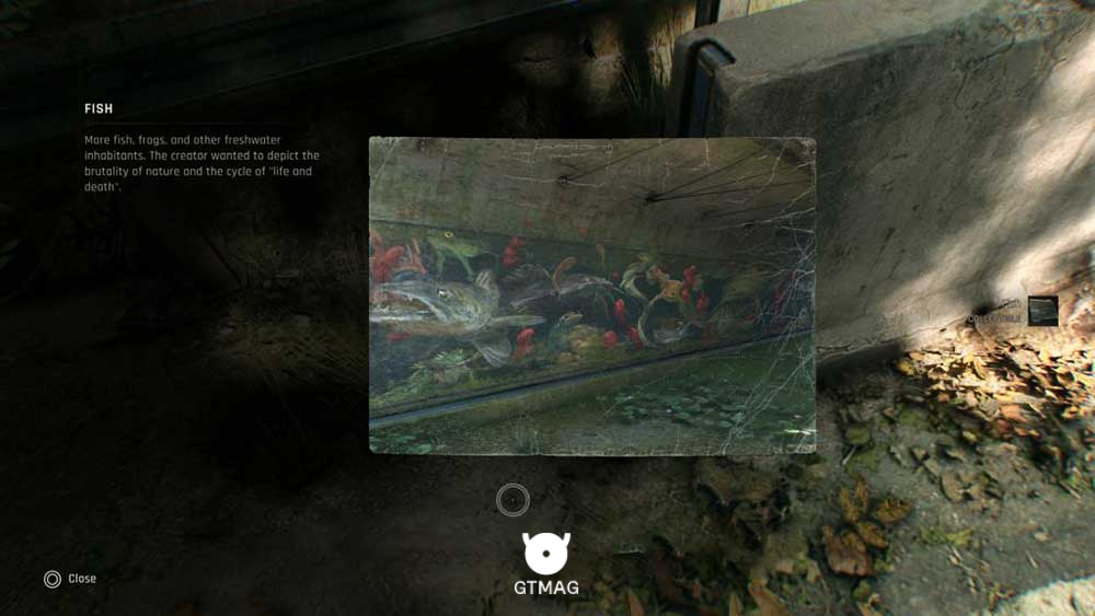 Mural شماره 2 &ndash; Fish - تمام مکان&zwnj;های Mural در Dying Light: The Beast