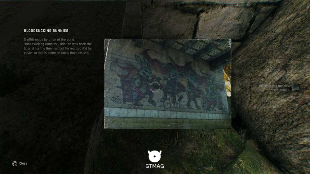 Mural شماره 5 &ndash; Bloodsucking Bunnies - تمام مکان&zwnj;های Mural در Dying Light: The Beast