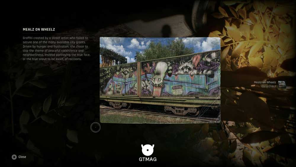 Mural شماره 6 &ndash; Mealz on Wheelz - تمام مکان&zwnj;های Mural در Dying Light: The Beast