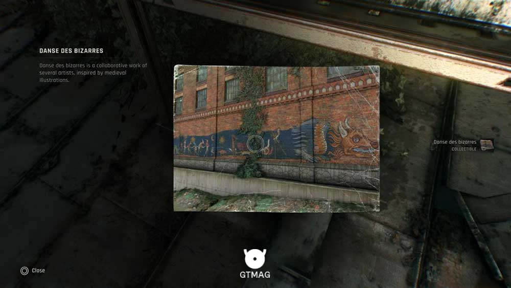 Mural شماره 9 &ndash; Danse Des Bizarres - تمام مکان&zwnj;های Mural در Dying Light: The Beast