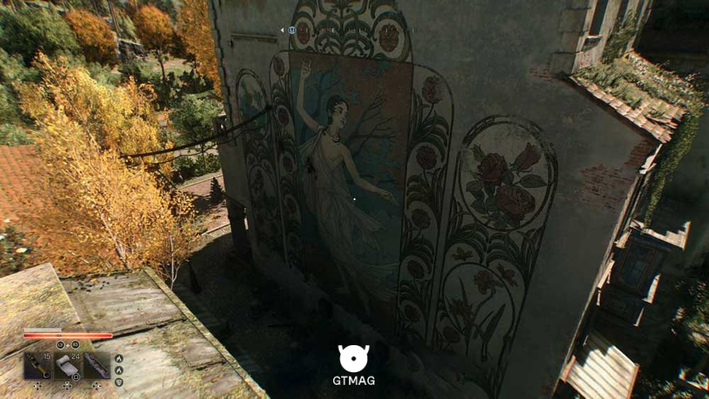 Mural شماره 12 &ndash; A Nymph Dances to a Playing Satyr - تمام مکان&zwnj;های Mural در Dying Light: The Beast