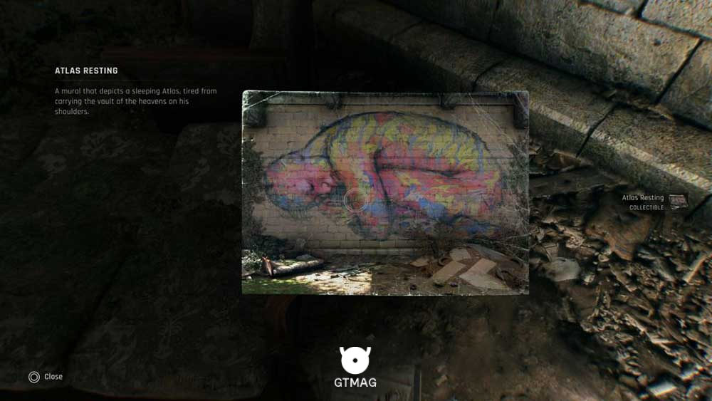 Mural شماره 14 &ndash; Atlas Resting - تمام مکان&zwnj;های Mural در Dying Light: The Beast