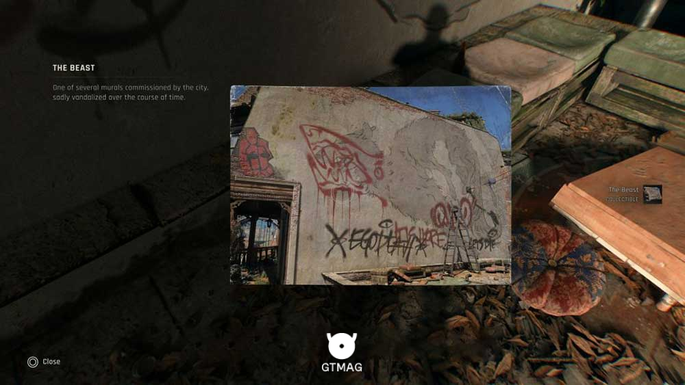 Mural شماره 15 &ndash; The Beast - تمام مکان&zwnj;های Mural در Dying Light: The Beast