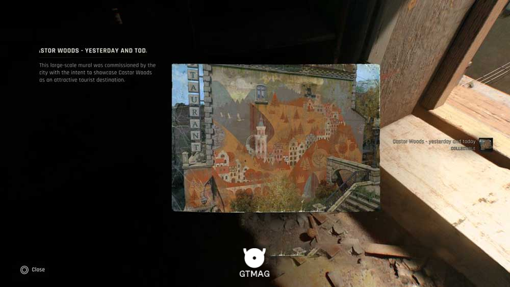 Mural شماره 16 &ndash; Castor Woods &ndash; Yesterday and Today - تمام مکان&zwnj;های Mural در Dying Light: The Beast