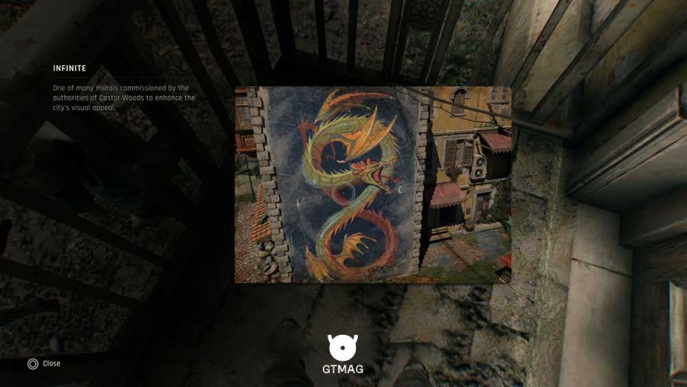 Mural شماره 18 &ndash; Infinite - تمام مکان&zwnj;های Mural در Dying Light: The Beast