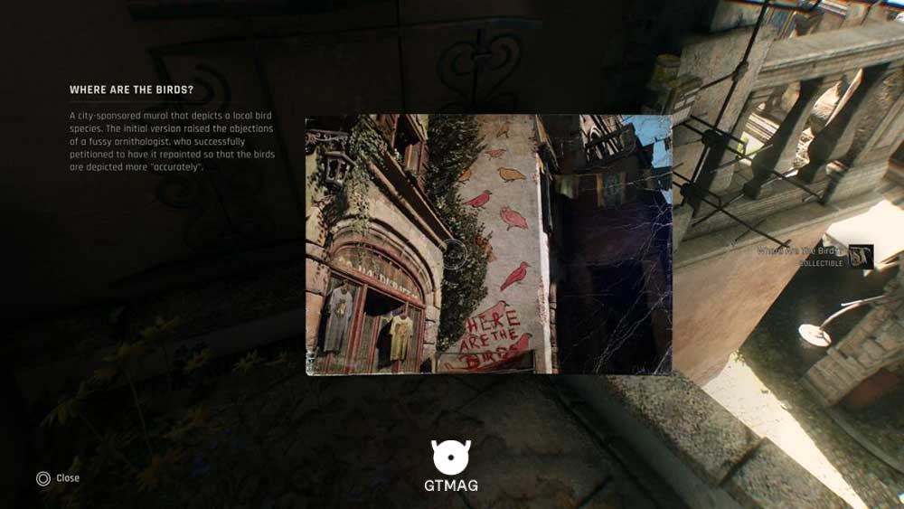 Mural شماره 22 &ndash; Where are the Birds? - تمام مکان&zwnj;های Mural در Dying Light: The Beast