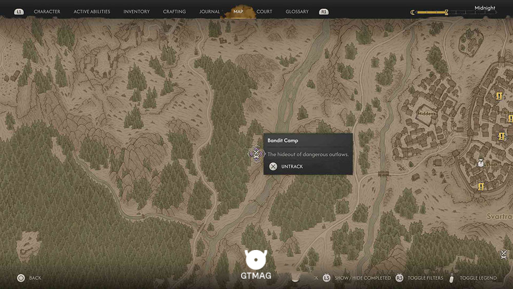 Bandit Camp شماره 9 - تمام موقعیت&zwnj;های Bandit Camp در Blood of Dawnwalker