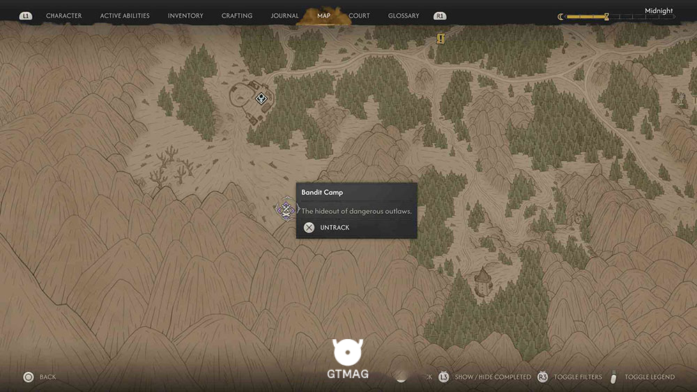 Bandit Camp شماره 12 - تمام موقعیت&zwnj;های Bandit Camp در Blood of Dawnwalker