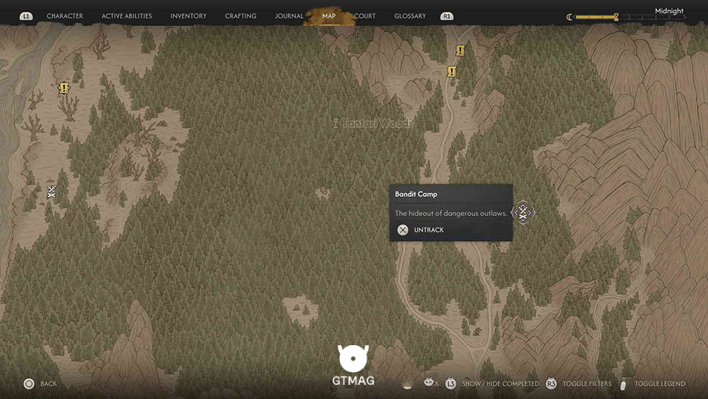 Bandit Camp شماره 15 - تمام موقعیت&zwnj;های Bandit Camp در Blood of Dawnwalker