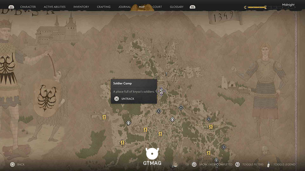 Soldier Camp شماره 1 - تمام مکان&zwnj;های Soldier Camp در Blood of Dawnwalker
