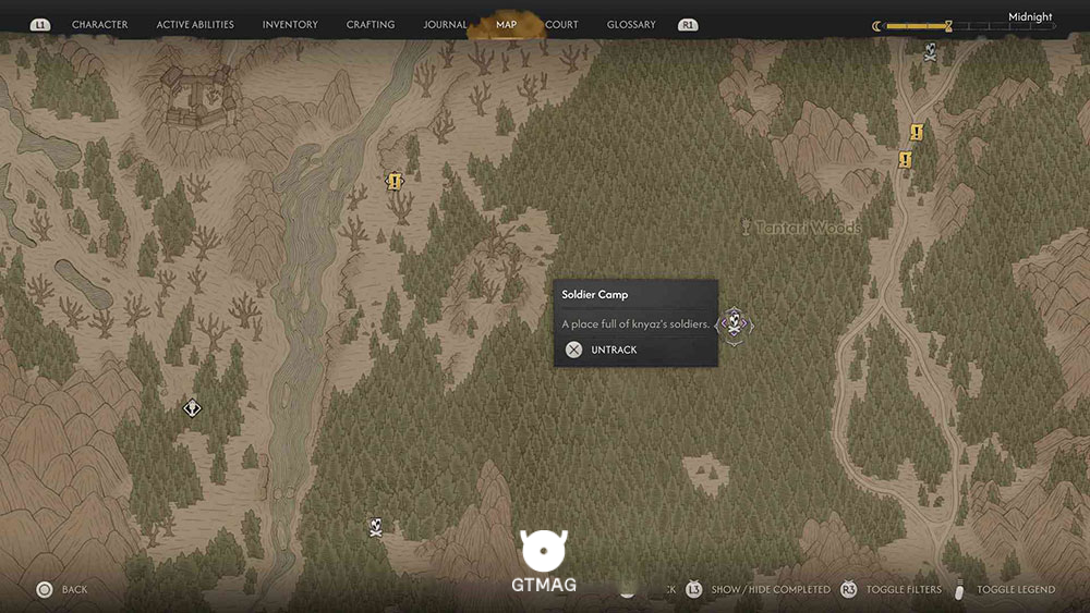 Soldier Camp شماره 7 - تمام مکان&zwnj;های Soldier Camp در Blood of Dawnwalker