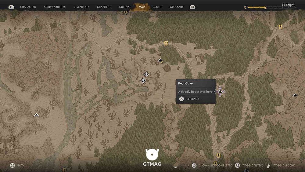 Monster Lair شماره 18: Bear Cave - تمام مکان&zwnj;های Monster Lair در Blood of Dawnwalker
