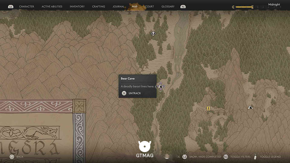 Monster Lair شماره 22: Bear Cave - تمام مکان&zwnj;های Monster Lair در Blood of Dawnwalker