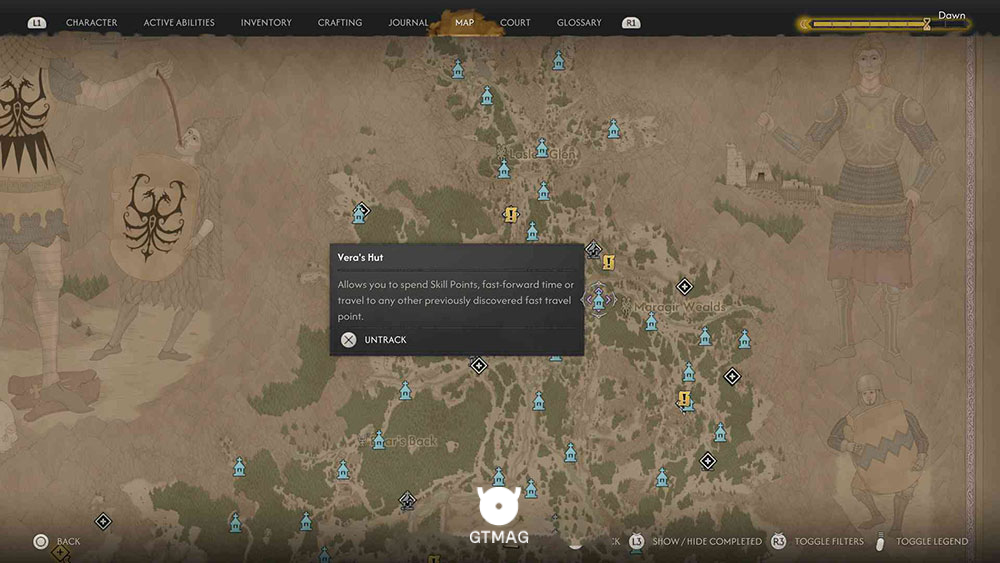 Maragir Wealds - تمام مکان&zwnj;های Shrine در Blood of Dawnwalker، نقاط Fast Travel
