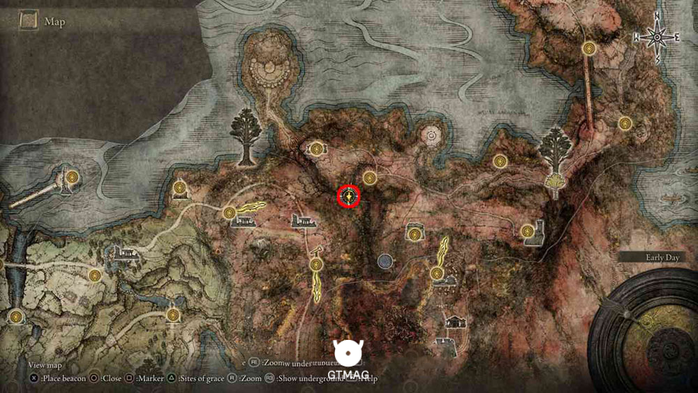روش 2: پریدن از صخره&zwnj;ها در Caelem Ruins - چگونه در Elden Ring به شمال Caelid یعنی Greyoll&rsquo;s Dragonbarrow برویم
