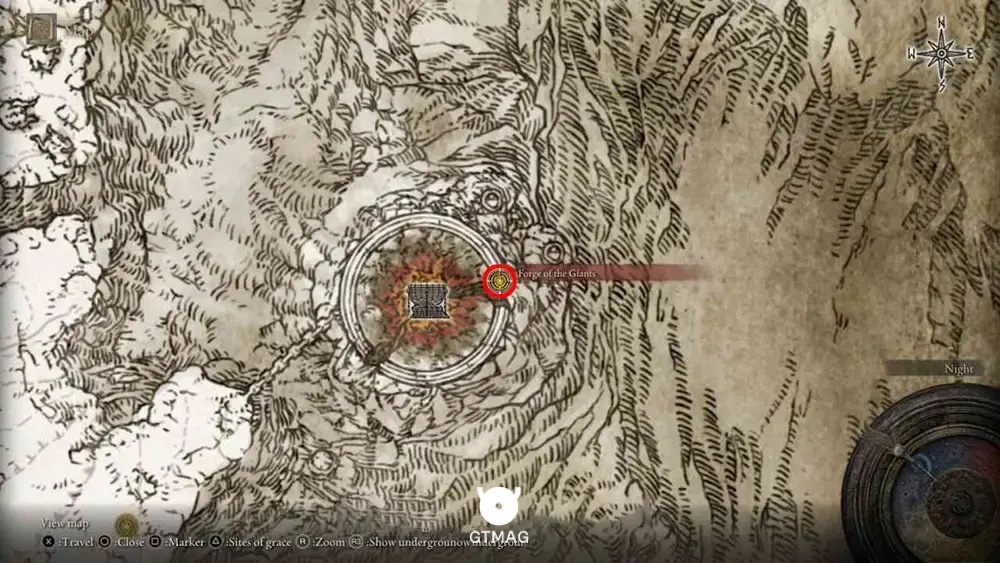 از Forge of the Giants برای رسیدن به Crumbling Farum Azula استفاده کنید - چگونه در Elden Ring به Crumbling Farum Azula برسیم
