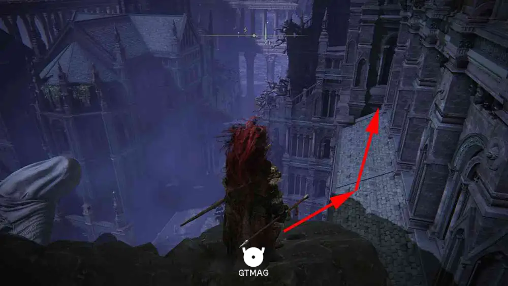 از Ancestral Woods به پشت&zwnj;بام&zwnj;ها بپرید - محل Mimic Tear Ashen Remains در بازی Elden Ring