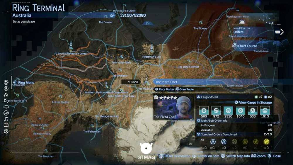 شماره 20 – The Pizza Chef - موقعیتها و بازگشایی Facilityها در Death Stranding 2