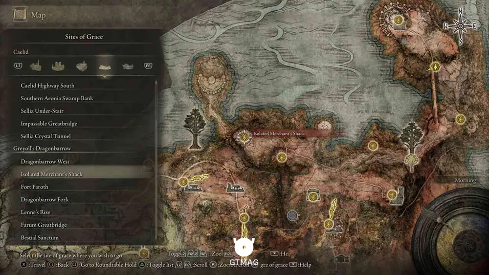 Greyoll&rsquo;s Dragonbarrow - تمام موقعیت&zwnj;های Sites of Grace در Elden Ring
