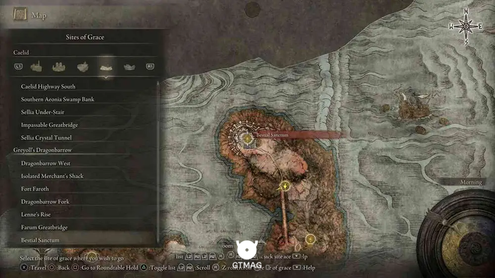 Greyoll&rsquo;s Dragonbarrow - تمام موقعیت&zwnj;های Sites of Grace در Elden Ring