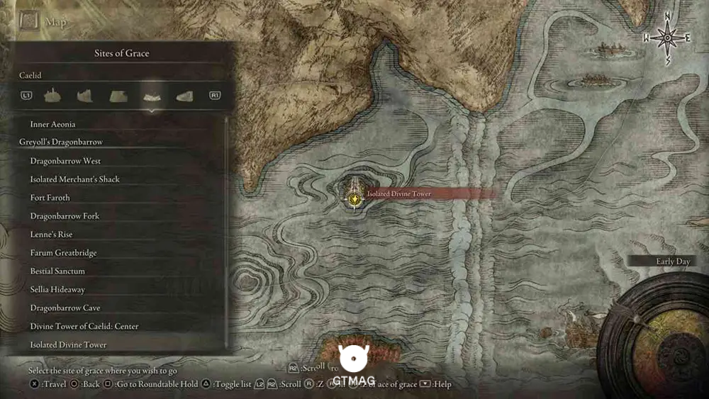 Greyoll&rsquo;s Dragonbarrow - تمام موقعیت&zwnj;های Sites of Grace در Elden Ring
