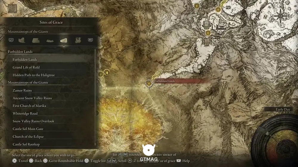 Forbidden Lands - تمام موقعیت&zwnj;های Sites of Grace در Elden Ring