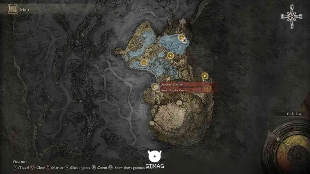 Deeproot Depths - تمام موقعیت&zwnj;های Sites of Grace در Elden Ring