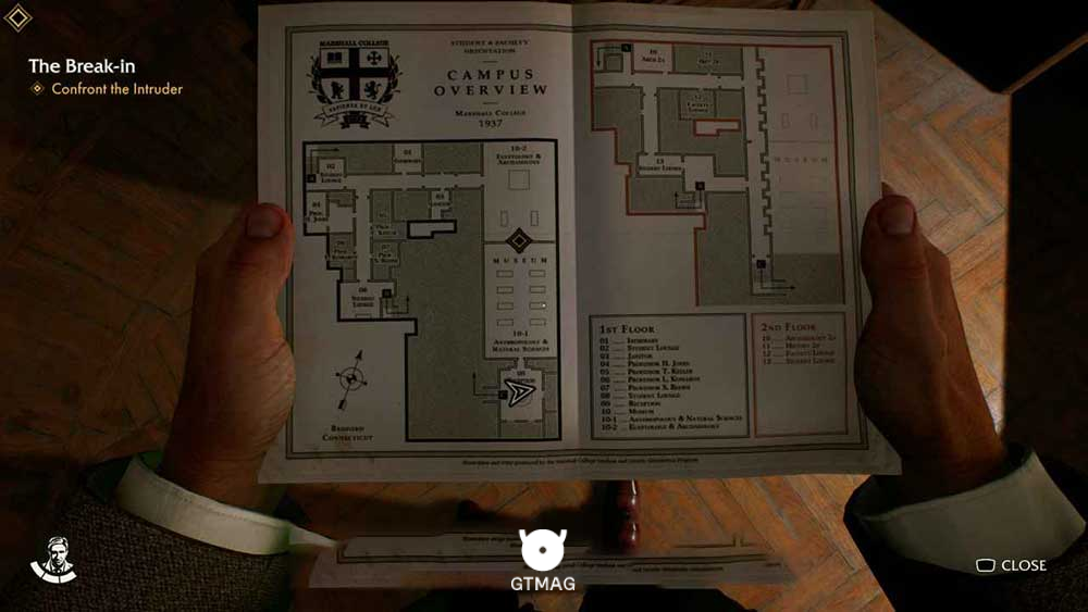 Adventure Note .1 &ndash; Faculty Card 15 AP - مکان Collectibleهای Marshall College در Indiana Jones and the Great Circle