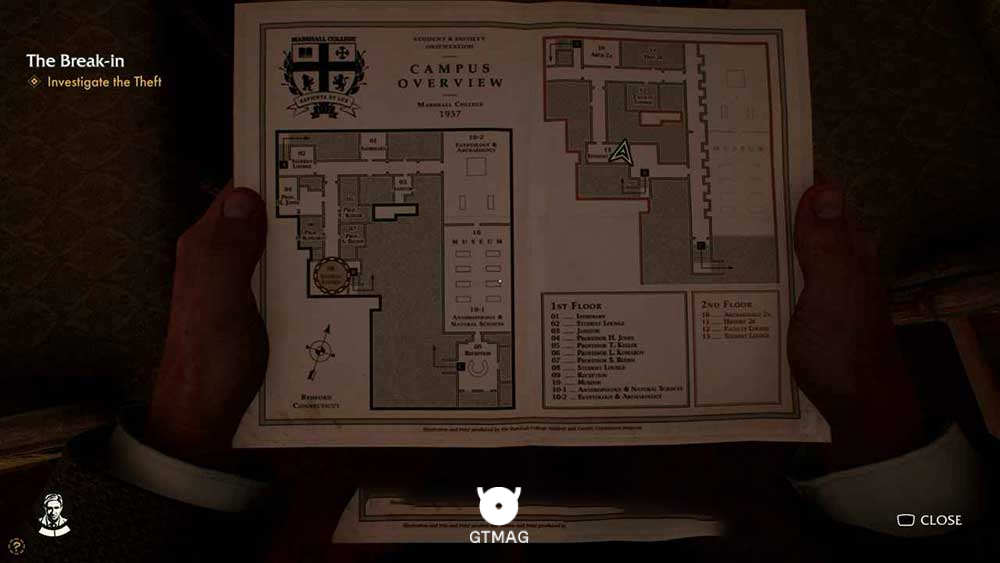 Adventure Note .7 &ndash; Strange Aeons .1 15 AP - مکان Collectibleهای Marshall College در Indiana Jones and the Great Circle