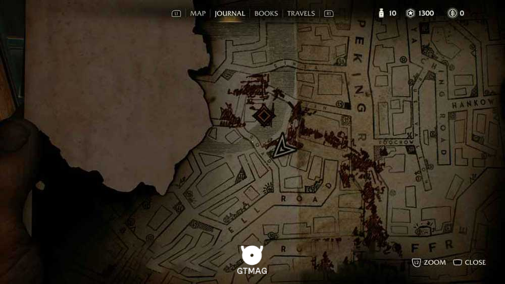 Adventure Note .1: Shanghai Drawing، 30 AP - مکان&zwnj;های Collectible در Shanghai بازی Indiana Jones and the Great Circle