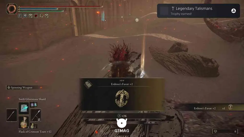 Legendary Talisman شماره 8: Erdtree&rsquo;s Favor +2 - تمام مکان&zwnj;های Legendary Talisman در Elden Ring