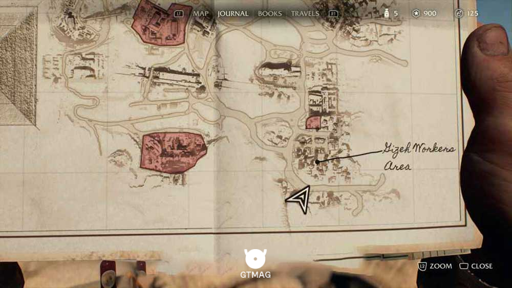 Discovery Note .3: The Blue Tent، 35 AP - مکان های Collectibleهای Gizeh در Indiana Jones and the Great Circle