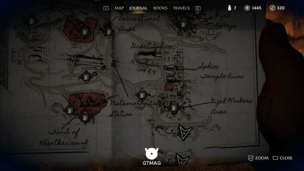 Adventure Book .2: True Grit، Requires 450 AP - مکان های Collectibleهای Gizeh در Indiana Jones and the Great Circle