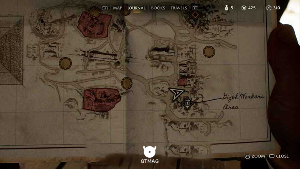 Discovery Note .12: Voss Article، 25 AP - مکان های Collectibleهای Gizeh در Indiana Jones and the Great Circle