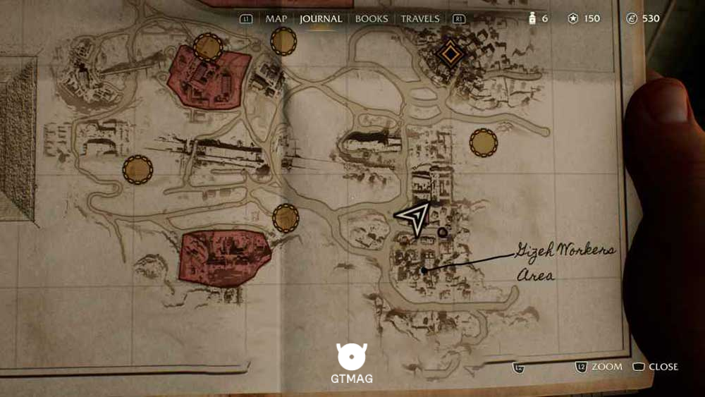 Mystery Note .1: Tomb Photograph، 25 AP - مکان های Collectibleهای Gizeh در Indiana Jones and the Great Circle
