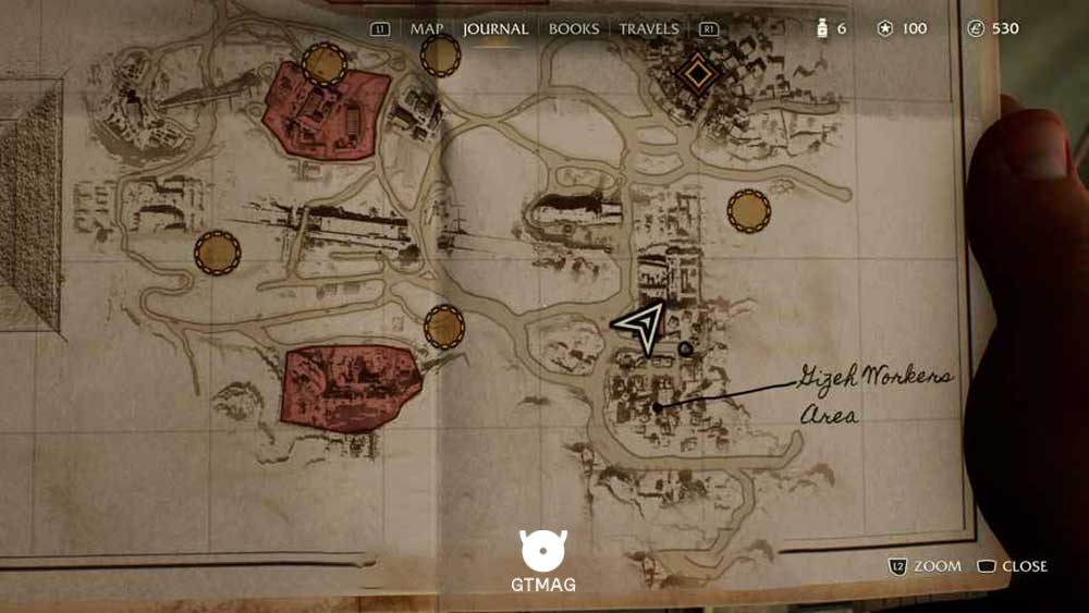 Mystery Note .2: Hauntings Report، 25 AP - مکان های Collectibleهای Gizeh در Indiana Jones and the Great Circle