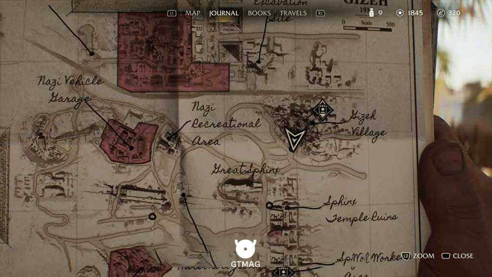 Discovery Note .20: Hamam Mashi Recipe، 25 AP - مکان های Collectibleهای Gizeh در Indiana Jones and the Great Circle