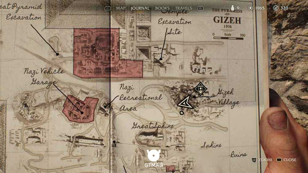 Discovery Note .23: Nawal Article، 25 AP - مکان های Collectibleهای Gizeh در Indiana Jones and the Great Circle