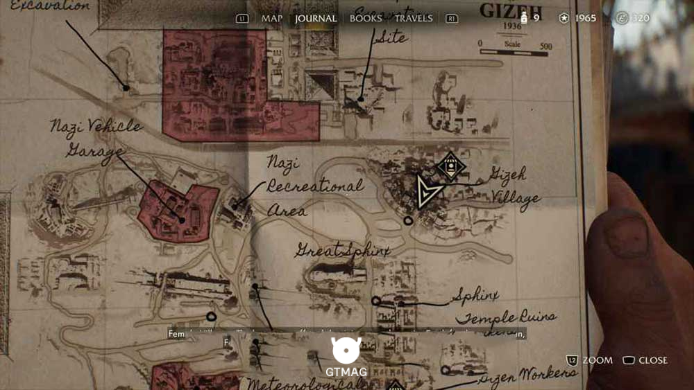 Discovery Note .24: Gizeh Story Teller، 35 AP - مکان های Collectibleهای Gizeh در Indiana Jones and the Great Circle