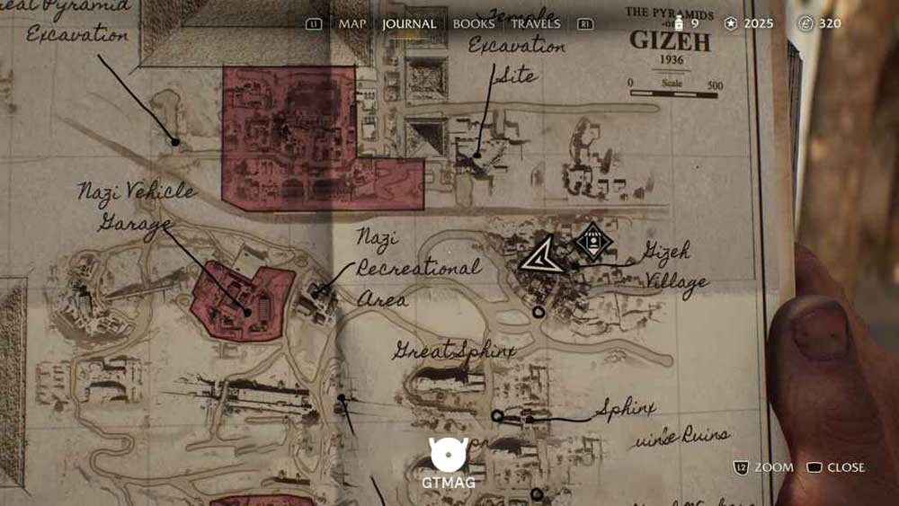 Discovery Note .27: Snake Charmer، 35 AP - مکان های Collectibleهای Gizeh در Indiana Jones and the Great Circle