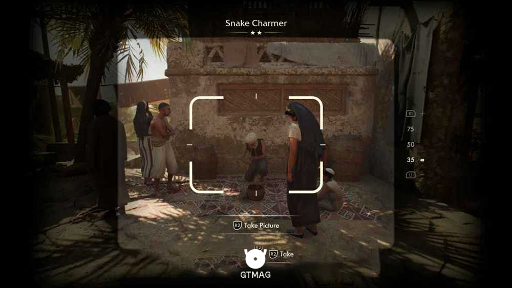 Discovery Note .27: Snake Charmer، 35 AP - مکان های Collectibleهای Gizeh در Indiana Jones and the Great Circle