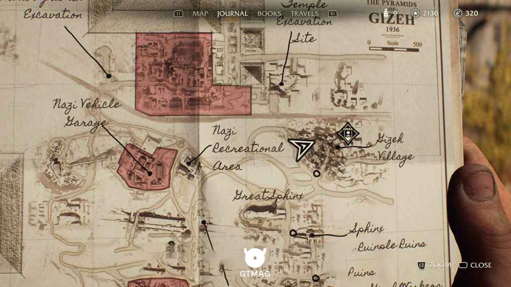 Discovery Note .30: Carpet Merchant، 35 AP - مکان های Collectibleهای Gizeh در Indiana Jones and the Great Circle