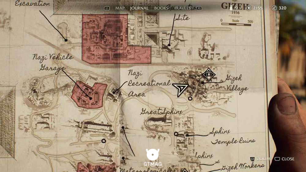 Discovery Note .31: Village Dog، 25 AP - مکان های Collectibleهای Gizeh در Indiana Jones and the Great Circle