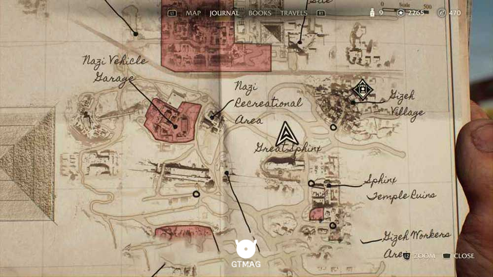Discovery Note .32: Camels، 25 AP - مکان های Collectibleهای Gizeh در Indiana Jones and the Great Circle