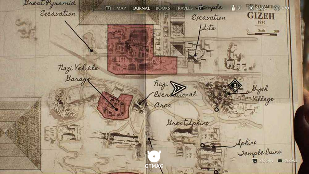 Discovery Note .34: Goat، 25 AP - مکان های Collectibleهای Gizeh در Indiana Jones and the Great Circle