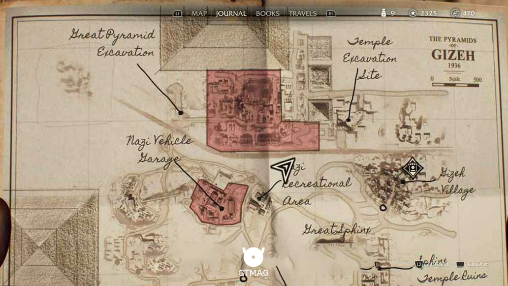 Adventure Book .11: Gizeh Relics - مکان های Collectibleهای Gizeh در Indiana Jones and the Great Circle