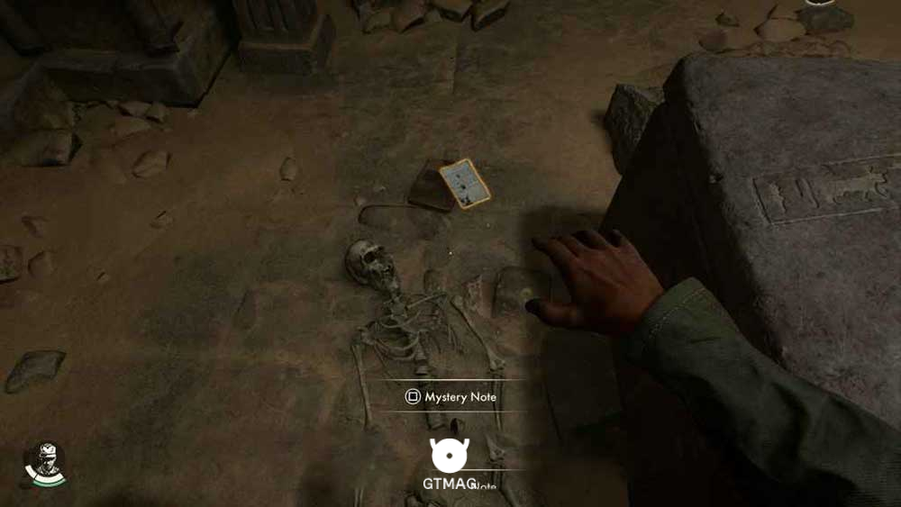 Mystery Note .7: Tomb Journal، 25 AP - مکان های Collectibleهای Gizeh در Indiana Jones and the Great Circle