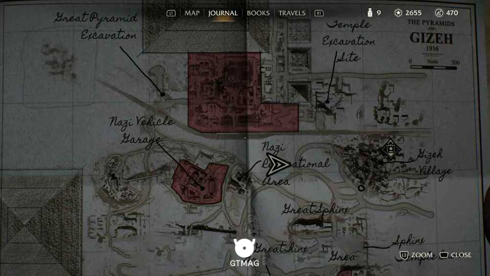 Ancient Relic .2: Seat of Eternity، 80 AP - مکان های Collectibleهای Gizeh در Indiana Jones and the Great Circle