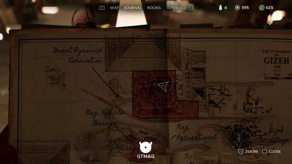 Discovery Note .38: Code Note، 25 AP - مکان های Collectibleهای Gizeh در Indiana Jones and the Great Circle
